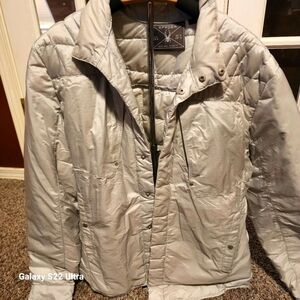 Spyder Silver Insulated Puffer Coat